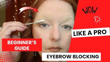Quick and Easy Eyebrow Blocking Tutorial - Mastering The Glue Stick for Beginners