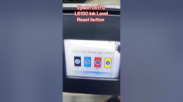 Epson L6170 L6190 ink Level Reset button #epson #reset