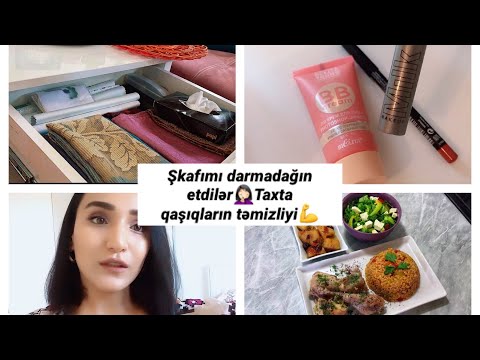 #VLOG🌷 Runnerlərimi səliqəyə saldım| Praktik günorta yeməyimiz|Taxta qaşıqların təmizliyi|