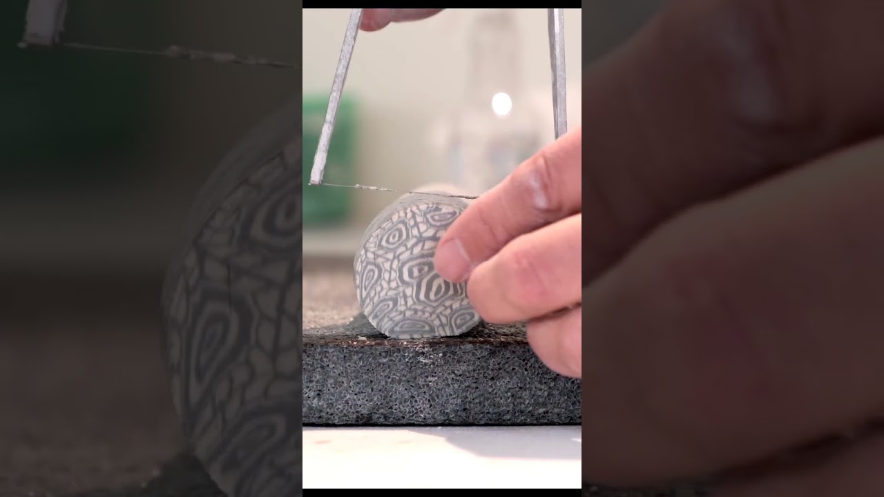 Nerikomi Ceramic Pottery | Satisfying Clay Slicing