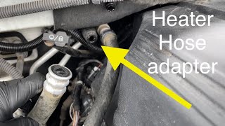 Heater Hose adapter repair 2000-2014 Suburban, Silverado, Tahoe, Sierra, Escalade 5.3L