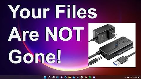 How to get files back from crashed Windows 11 or 10 PC computer - Method 2: USB to SATA Adapter