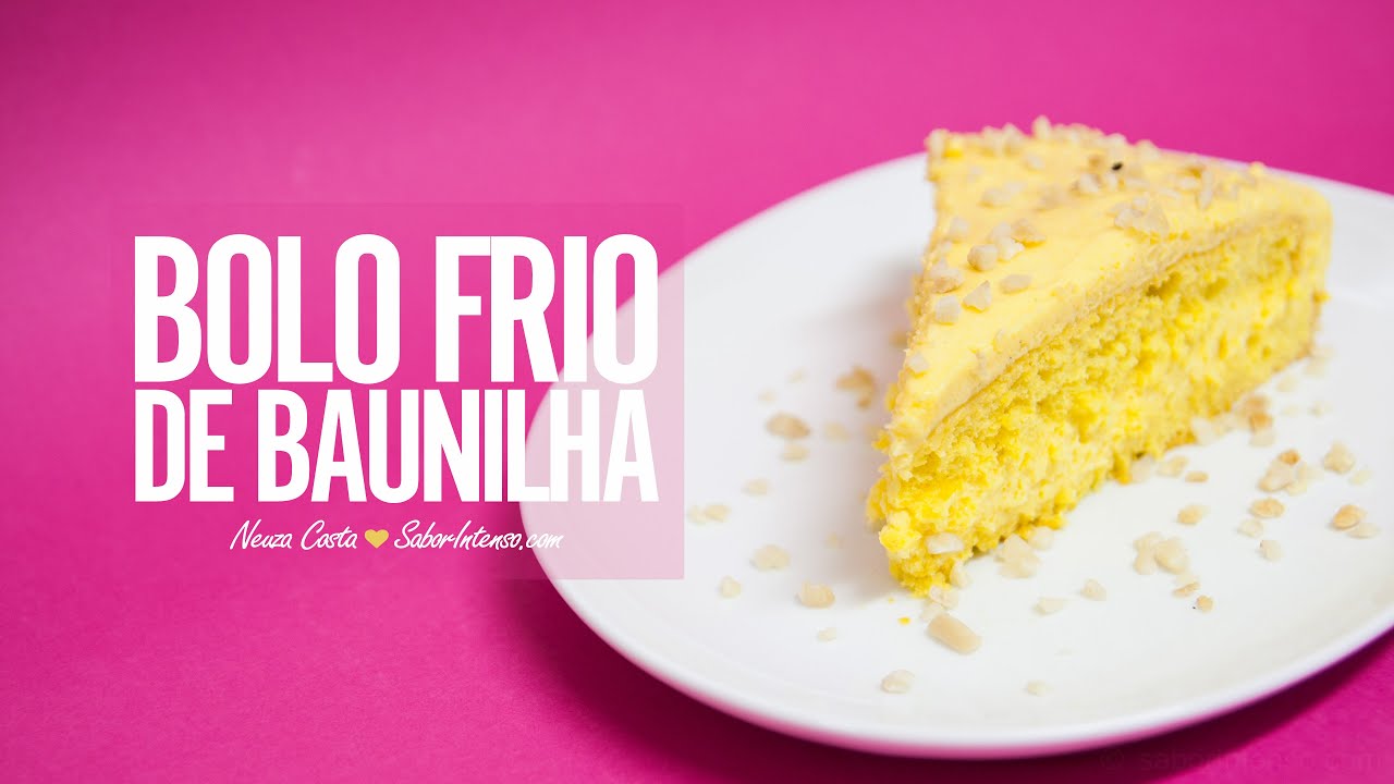Bolo Frio de Baunilha