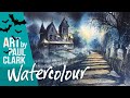 How to paint a Halloween watercolour - step by step.