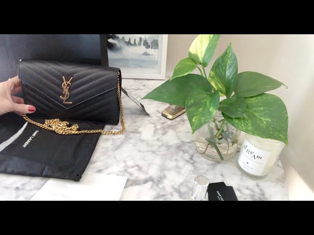 YSL Wallet On Chain Unboxing & What Fits Inside 