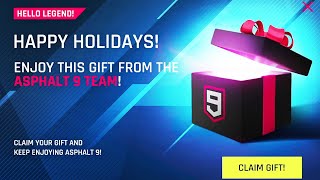 GIFT FROM ASPHALT 9 TEAM FOR EVERYONE |  CHRISTMAS REWARDS