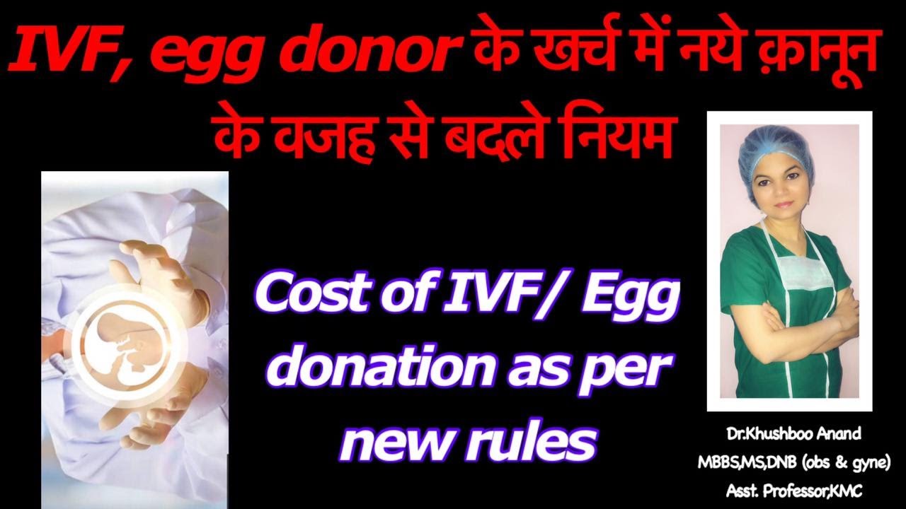 Cost of IVF/ Egg Donation as per new Rule YouTube