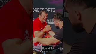 Round 3-Devon Larratt Vs Evgeny Prudnyk - East Vs West Right Arm World Heavyweight Le Match