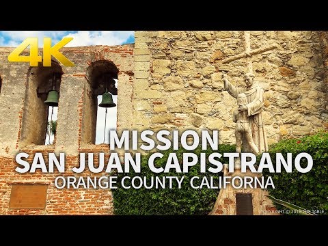 SAN JUAN CAPISTRANO - Mission San Juan Capistrano, Orange County, California, USA, Travel, 4K UHD