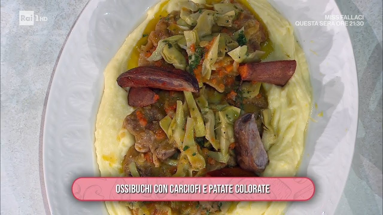 Ossibuchi con carciofi e patate colorate - È sempre mezzogiorno 25/02/2025