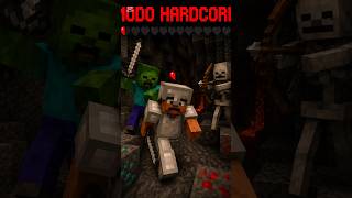 SOBREVIVIENDO A MINECRAFT HARDCORE PARTE 4 #minecraft #minecraftshorts #minecraftmemes #gaming