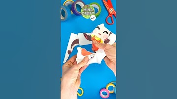 Incredible Paper Craft Trick with Cute Doll by Squid Game #squidgamediy #papercraft #trick #diy