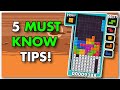 5 MUST KNOW tips for TETRIS beginners!