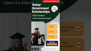 Fully Funded Turkey Government Scholarships for International Students #explore #trending #job #fyp