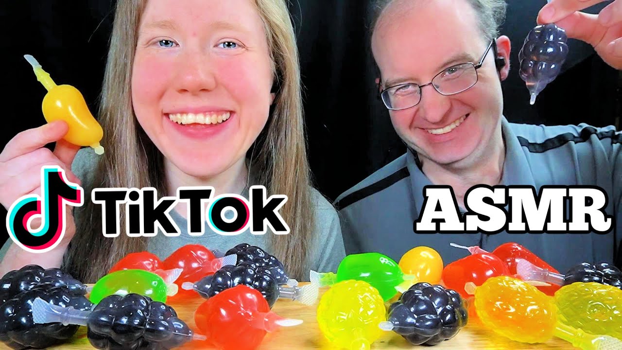 ASMR FRUIT JELLY CHALLENGE MUKBANG EATING SOUNDS YouTube
