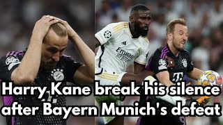 Harry Kane breaks silence after Bayern Munich's defeat