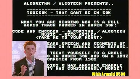 C64 - One-File Demo - TCBI50k by Algotech (2020) With Armsid 8580