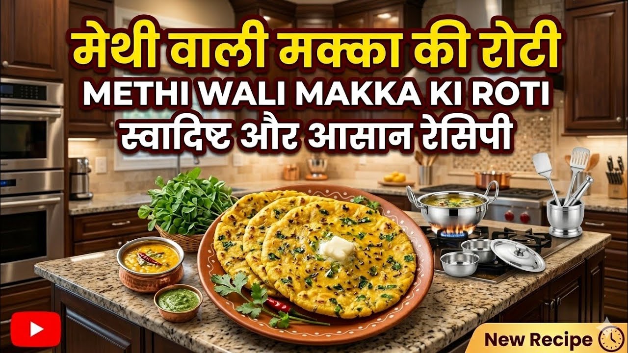 Methi Wali Makki Ki Roti || शर्दियों का खास मक्के मेथी का पराठा ...