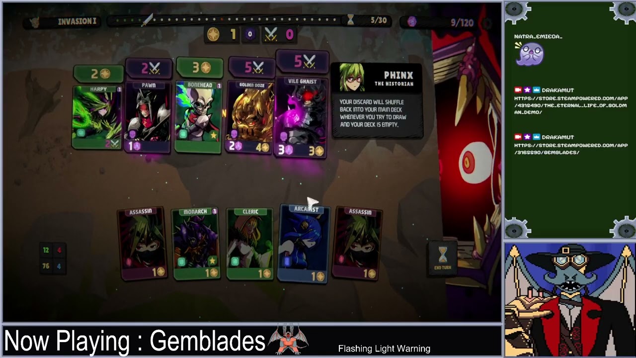 [Gemblades Demos] Neat Little Card Game With An Incredible Intro Song