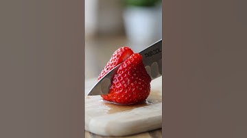 🍓🔪 ASMR Strawberry Cutting | Satisfying Knife Sounds 😍🎧
