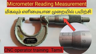 How to micrometer Reading Measurement Tamil (@vtlcncking7 ) / quality check CNC operator