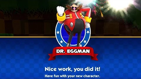 Sonic Dash - New Dr. Eggman Character Unlocked Update - All 60 Characters Unlocked