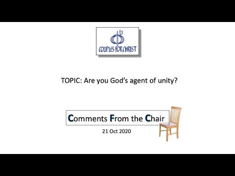 COMMENTS FROM THE CHAIR with Bro Bong Arjonillo - 21 October 2020
