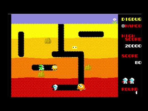 Dig Dug/ディグダグ (Fujitsu Micro-77AV, 1986, Namco.Ltd
