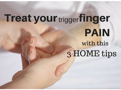 How do you treat trigger finger pain?