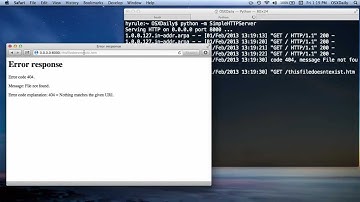 Start a Web Server with Python