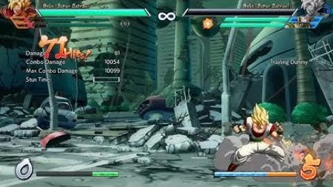 DBFZ - Android 18 2M sparking TOD combo (2 bar start 18 Bardock SSJ Goku)