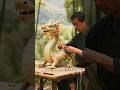 Increíble dragón de madera 😱” #viral #hulk #arte #shorts #spain