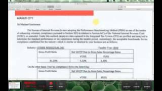 BIR Bench Marking Letter Notice Nov 2011