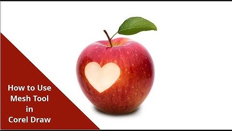 CorelDraw  |  Use of Mesh Tool | Design Apple