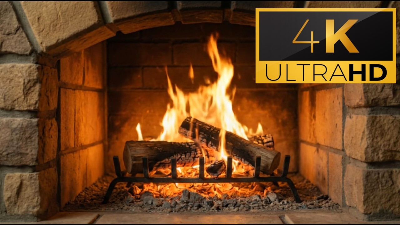 Crackling Fireplace Sounds | Cozy Fire Ambience for Sleep, Relaxation & Stress Relief