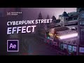 (0+) CyberPunk эффект с летающим автомобилем в After Effects | Мастерская Исаева