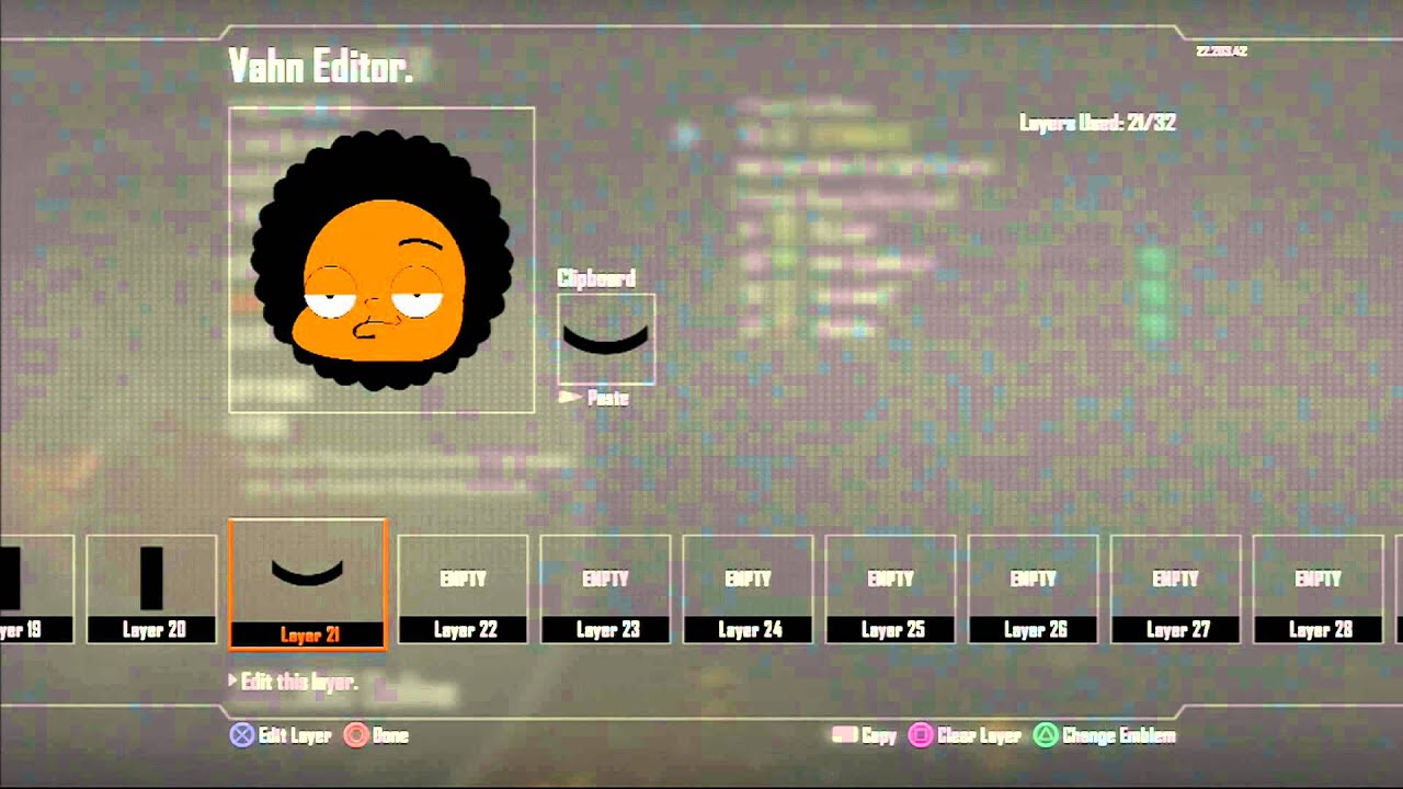 COD Black Ops 2: Tutorial Emblem how to make Rallo Tubbs from The Cleveland Show