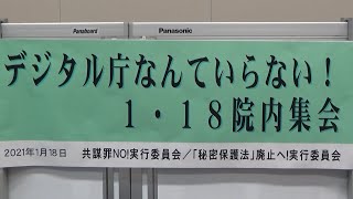 20210118 UPLAN デジタル庁なんていらない！1・18院内集会