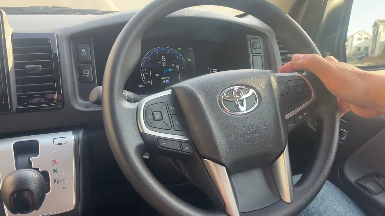 ハイエースワゴン9型クルコン＆carplayちょっとだけ見てください。