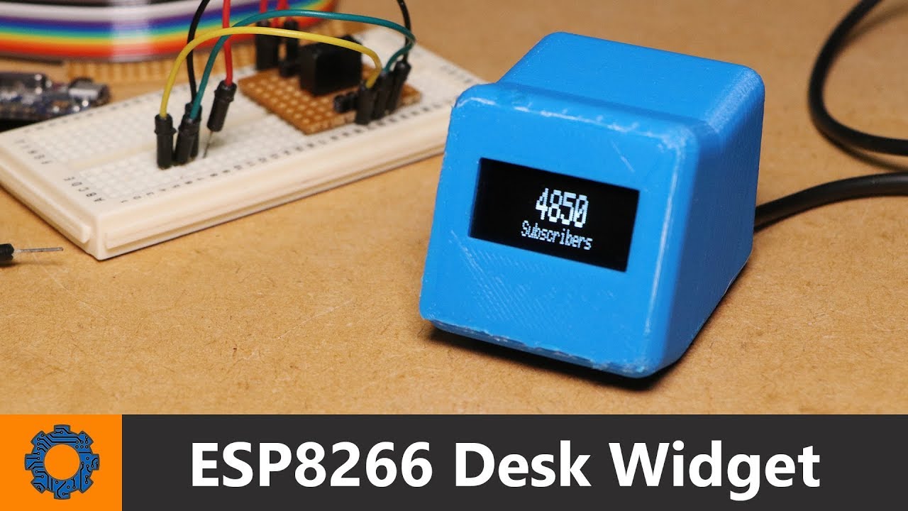 Esp8266 Youtube Subscribers Desk Widget Youtube