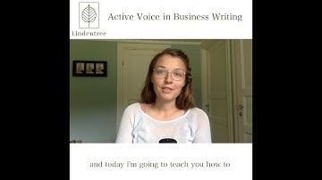 How to use active voice in business writing