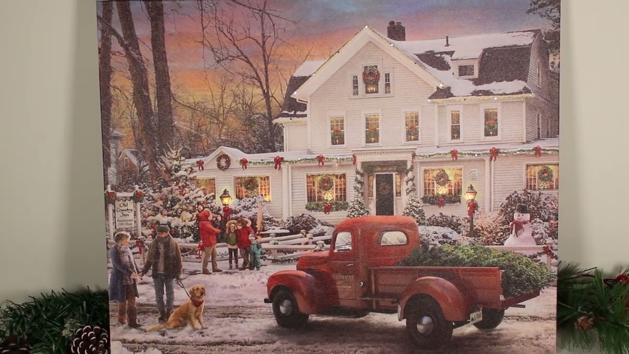 A2231 Old Country Inn Fiber Optic Canvas