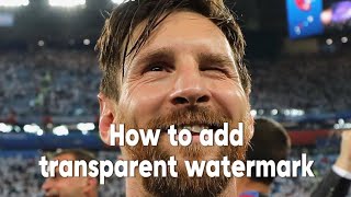 • How to add Transparent Watermark in CAPCUT • Full Tutorial • My First tutorial Video ❤️🔥