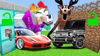 99 Nights In The Forest Wendigo Garage Vs Bebek Köpek Garage - Minecraft