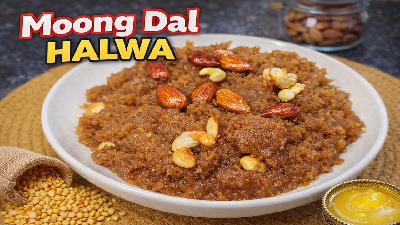 Moong Dal Halwa Recipe | Halwai Style Soft & Rich Winter Special