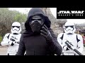 Star Wars Galaxy's Edge Character Montage at Disney World w/Kylo Ren, Chewbacca, Rey, Stormtroopers+