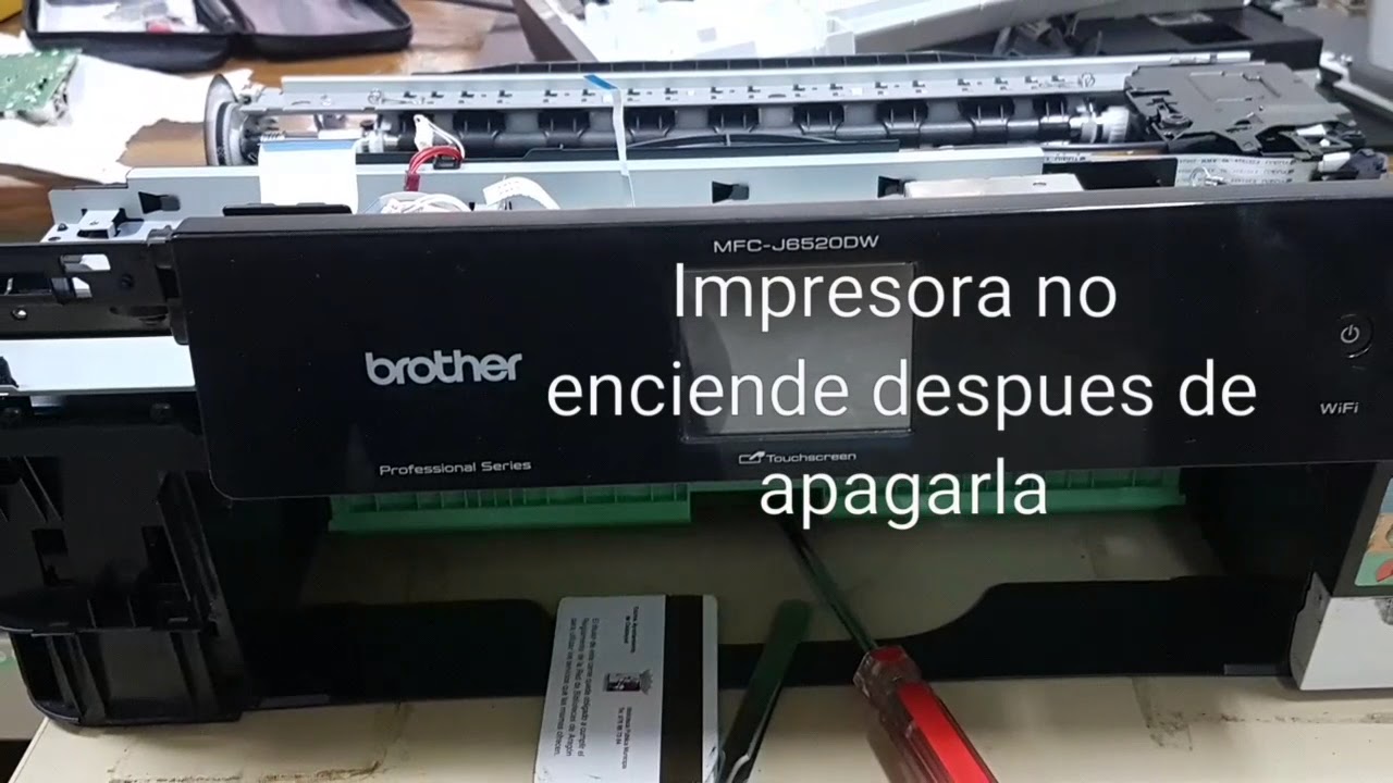 Reparacion impresora bother MFC-J6520DW - YouTube