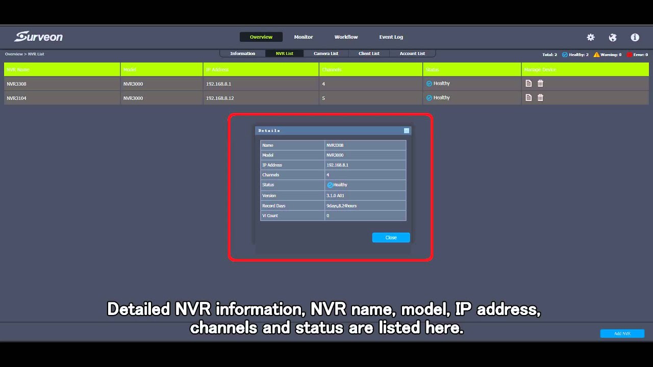 SurveOne Web-based System Management Tool Introduction