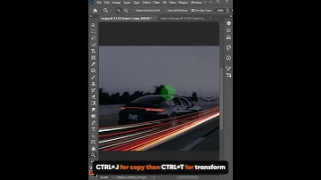 How to create light trails in Photoshop #photoshop_tutorial #shorts