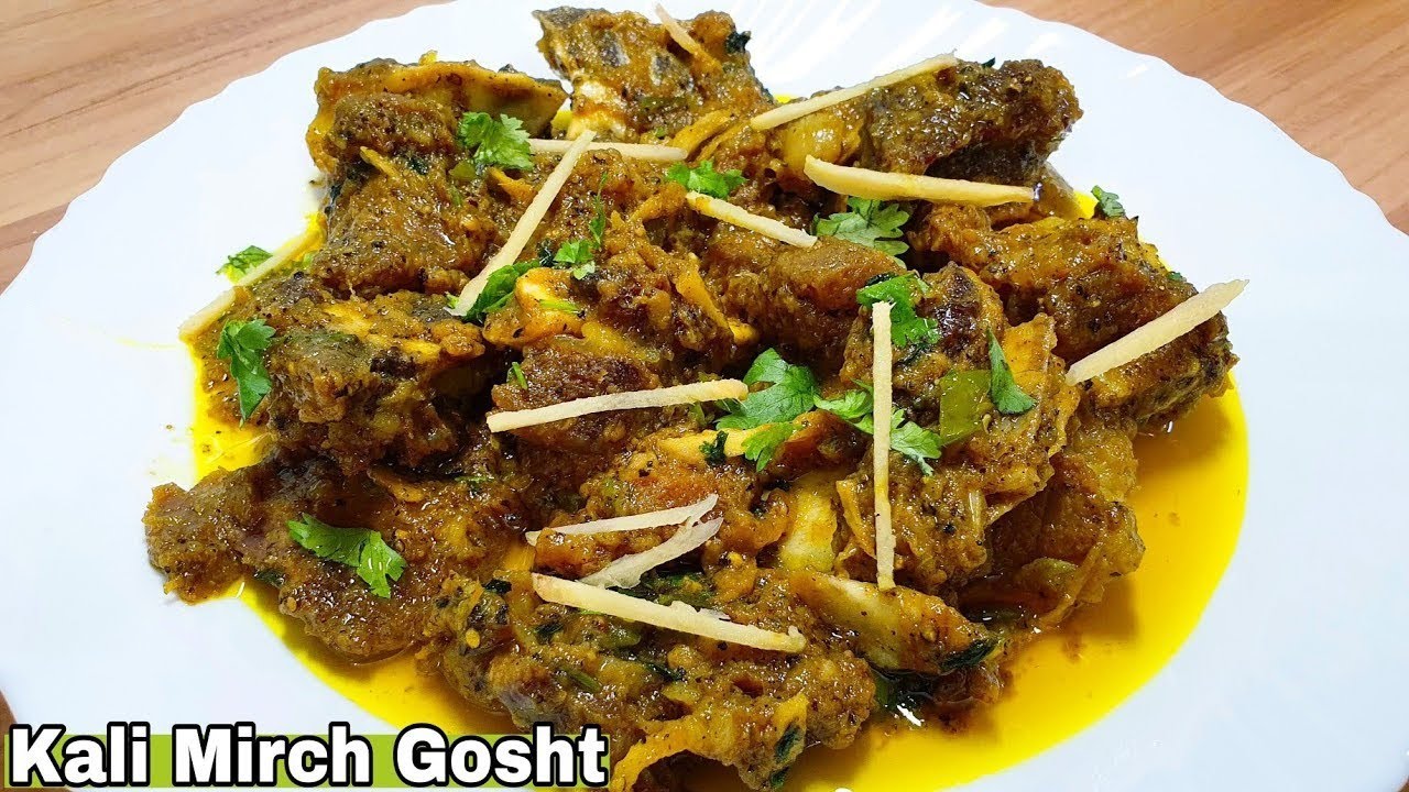 Kali mirchi ka gosht hyderabadi style( 